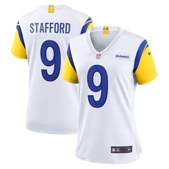 womens nike matthew stafford white los angeles rams alterna